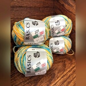 Yarn by Lana Grossa made in Italy 4- 50g skiens color 503